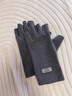 回力半指手套女冬季保暖德絨學(xué)生電腦打字寫(xiě)字騎行開(kāi)車(chē)露手指手套冬天 灰色【雙面德絨+速暖蓄熱】 曬單實(shí)拍圖