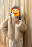 MSBEAST野獸小姐 貝貝小奶狐雙色暈染狐貍背毛皮草外套女長(cháng)/短丨芬蘭雪境 麥杏漂金-雙色暈染（短款） M 曬單實(shí)拍圖