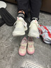 泰蘭尼斯童鞋幼兒園室內鞋秋季透氣防滑板鞋男女童不擠腳鞋子白/粉27 曬單實(shí)拍圖