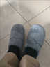 麥潮尚特大碼男士棉拖鞋厚底超厚毛絨保暖拖鞋男款冬季室內超軟毛拖 海藍色(白底男款) 42-43 280偏小一碼 曬單實(shí)拍圖