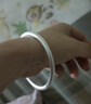 順慶銀樓古法銀手鐲啞光9999足銀男女傳承鐲子飾品閉口素圈手鐲送女友 古法手鐲40克-58mm配證書(shū) 曬單實(shí)拍圖