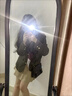 jk制服套裝女學(xué)生三件套百褶裙學(xué)院風(fēng)西裝小個子鹽系少女感穿搭秋 白襯衫+領(lǐng)帶+咖色百褶裙 L 曬單實拍圖