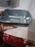 不銹鋼保鮮盒帶蓋長方形冰箱食物儲存盒多用盒分裝飯盒450ml飯盒 不銹鋼保鮮盒 4件套 曬單實拍圖