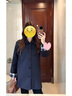 MsShe【設計感格紋風衣外套女】大碼女裝2025秋季胖mm顯瘦高級感外套 藏青藍色25年9月10日到貨 2XL 曬單實拍圖