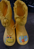 歐育兒童雨鞋防男女寶淋水立體松緊口學(xué)生束腳雨靴幼兒園小孩膠鞋防滑 PVC黃色小恐龍 單層 B1658 27 內長(cháng)17cm 建議腳長(cháng)【15.5-16cm】 曬單實(shí)拍圖