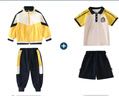 童然幼兒園園服夏裝校服套裝小學(xué)生純棉短袖班服兒童夏天學(xué)院風(fēng)運動(dòng)服 東和四件套男生 120 cm 曬單實(shí)拍圖