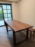 樸愫木作實(shí)木餐桌北美黑胡桃木書(shū)房辦公桌家用客廳長(cháng)方形大板桌子 1.8米丨現貨 曬單實(shí)拍圖