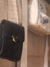 CHARLIE&KELLI品牌 CK輕奢包包女包菱格小香風(fēng)單肩斜挎包鏈條手機包生日禮物女 黑色 曬單實(shí)拍圖