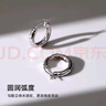 Arsis自由搭配潺流耳圈女耳環(huán)原創(chuàng  )設計百搭耳飾送女友禮物 銀色大號 曬單實(shí)拍圖