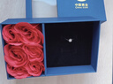 中國(guó)黃金守護(hù)一生戒指女生托帕石鉆戒求婚女生生日禮物女友老婆結(jié)婚紀(jì)念日 守護(hù)一生托帕石戒指【玫瑰花盒】 曬單實(shí)拍圖