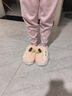 樂(lè )拖小蘋(píng)果 棉拖鞋女冬季室內家居家用毛毛絨保暖厚底阻滑可愛(ài)拖鞋 曬單實(shí)拍圖