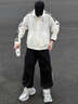 adidas情侶款復(fù)古風(fēng)梭織立領(lǐng)夾克外套男女阿迪達(dá)斯官方三葉草 亮白 XS 曬單實拍圖
