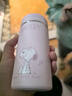 史努比（SNOOPY）保溫杯女士316不銹鋼小容量口袋杯學(xué)生迷你小巧便攜喝茶水杯子 粉 曬單實(shí)拍圖