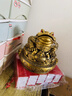 子木雅居純銅金蟾擺件聚寶盆三足金蟬招財鎮宅轉運客廳玄關(guān)辦公室風(fēng)水擺件 聚寶盆金蟾【高23cm】 曬單實(shí)拍圖