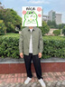 KURIOS奢品棉夾克式襯衫男春秋季寬松潮流休閑工作服上衣服男裝長(cháng)袖襯衫 綠色 L 175 曬單實(shí)拍圖