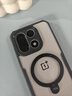 XUNDD訊迪適用一加15手機殼oppo鏡頭全包360°旋轉支架oneplus1+15氣囊透明防摔保護套硅膠輕薄磁吸殼 適配一加15【黑·鐳射紋款】輕薄舒適 SGS防摔認證 & RoHS安全認證 曬單實(shí)拍圖