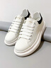 馬克華菲（MARK FAIRWHALE）男鞋新款休閑鞋男春季透氣鞋子男百搭低幫板鞋男軟底氣墊小白鞋男 白黑 791396019572 41 【偏大/請拍小一碼】 曬單實(shí)拍圖