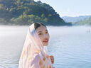 她池V領(lǐng)連衣裙2025夏季新款女裝度假風(fēng)優(yōu)雅大擺中長(zhǎng)款高腰吊帶裙 金盞黃 L 曬單實(shí)拍圖