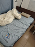 興瑀匯【加厚床板】實(shí)木床新中式雙人床胡桃色木床主臥家用現代簡(jiǎn)約 胡桃色床 1.5米*2米框架結構【加寬鋪板】 曬單實(shí)拍圖