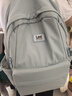 Lee書包女初中生大容量休閑輕便雙肩包大學(xué)生電腦包旅行背包 糖果藍(lán) 曬單實拍圖