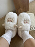 BIBK情侶可愛(ài)小綿羊棉拖鞋男女冬季居家包跟居家室內保暖防滑月子鞋 全包款 奶油白 24 -25(內長(cháng)約15cm) 曬單實(shí)拍圖