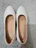 駱駝牌 舒適女鞋工作鞋婚鞋瑪麗珍小皮鞋粗跟單鞋 P23S155021 米白 36 曬單實(shí)拍圖