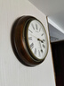 麗聲（RHYTHM）時(shí)鐘報時(shí)客廳掛鐘簡(jiǎn)約歐式掛表創(chuàng  )意靜音鐘表27cm木質(zhì)CMH723cr06 曬單實(shí)拍圖