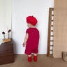 G.DUCKKIDS小黃鴨周歲禮服男寶寶抓周衣服女漢服百日宴百天滿月嬰兒套裝夏季 紅色+香囊 90 建議1~2歲【 80-90cm】cm 曬單實(shí)拍圖
