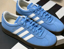 adidas「T頭鞋」VL COURT復古休閑板鞋德訓鞋男女阿迪達斯輕運動(dòng)   藍色/亮白/樹(shù)脂黃   42 曬單實(shí)拍圖