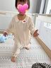 LAZY GOOSE懶鵝寶寶桑蠶絲紗布分腿睡袋秋冬款兒童防踢被四季通用嬰兒睡袋 曬單實(shí)拍圖