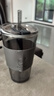 拜杰玻璃水杯竹節杯帶吸管水杯帶蓋咖啡杯禮物玻璃飲料杯杯子450ML 曬單實(shí)拍圖
