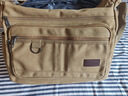 回力男士斜挎包新款大容量工地工具包耐臟勞保包通勤休閑旅行單肩包 卡其色 曬單實(shí)拍圖