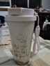 膳魔師(THERMOS)保溫杯女生316陶瓷內膽雙飲咖啡吸管泡茶水杯新款甄選禮 月白鈴蘭500ml 高端內陶瓷層款 曬單實(shí)拍圖