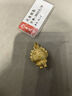 周大福 龍年十二生肖掌中寶足金黃金吊墜轉運珠 財富龍 EOR679 七夕 曬單實拍圖