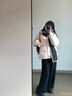 蕓蕁羽絨服女2025新款粉色服女短款冬季白鴨絨加厚小個(gè)子學(xué)生學(xué)院風(fēng)外 駱駝粉加厚 S 85-115斤 曬單實(shí)拍圖
