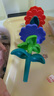 樂樂魚（leleyu）積木3-6歲兒童玩具大顆?；▓@拼裝插花93片收納盒男女孩生日禮物 曬單實(shí)拍圖