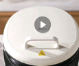 美的（Midea）電餅鐺 電餅檔 家用雙面加熱煎烤機(jī)烙餅專用鍋 加大加深三明治機(jī)早餐機(jī)大尺寸烤肉抗菌電煎鍋30J58 曬單實(shí)拍圖