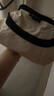 UR2025春季新款女裝時(shí)尚撞色拼接修身U型領(lǐng)短袖T恤UWM450033 淺黃色 L 曬單實(shí)拍圖