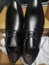 戈耐正裝皮鞋男士商務(wù)休閑真皮內增高英倫西裝鞋青年春秋冬季鞋子男鞋 黑色 系帶【隱形內增高】四季款 41 碼(255MM) 曬單實(shí)拍圖