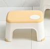 家の物語(yǔ)（KATEI STORY）日本加厚兒童凳塑料凳小矮凳家用浴室防滑凳換鞋凳洗澡洗手間凳子  大號米黃色 曬單實(shí)拍圖