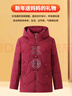 秋芙羅媽媽裝冬季羽絨棉服紅色高檔外套中老年女裝50歲60洋氣保暖衣服 曬單實(shí)拍圖