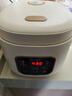 半球智能電飯煲家用小型多功能預約定時(shí)煮飯煲陶瓷釉不粘鍋煮粥煲燙蒸煮燜肉304鋼膽無(wú)涂層迷你電飯鍋 彩屏智能方煲 3L （304鋼膽）-帶鋼籠 曬單實(shí)拍圖