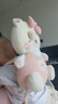 愛(ài)貝迪拉（AIBEDILA）嬰兒防摔枕部保護墊護頭枕夏季透氣防撞寶寶學(xué)步防摔護頭枕護頭帽 水晶絨升級款-粉貓貓（捏捏叫） 曬單實(shí)拍圖