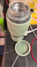 飛利浦（PHILIPS）養生壺便攜電熱杯電燉杯高硼硅玻璃燒水杯迷你辦公室煮茶壺帶茶隔 曬單實(shí)拍圖
