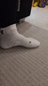 安德瑪（Under Armour）襪子【3雙】籃羽毛球運動(dòng)襪男女跑步中筒防臭加厚毛巾短棉襪 曬單實(shí)拍圖