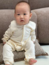 拉比嬰兒全開連體衣2件裝純棉長(zhǎng)袖2025四季新款男女寶寶哈衣爬服 小烘焙家全開連體衣 2件裝 80cm 曬單實(shí)拍圖