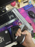 新款全冰涼高定第8代AQK1911全行程鎢鋼色可bb發(fā)射器擺件紀(jì)念品 高定8代aqk1911電鍍銀色 曬單實拍圖