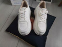 達芙妮真皮厚底小白鞋女2025春秋新款增高簡(jiǎn)約板鞋輕便透氣運動(dòng)休閑鞋 米白 37 曬單實(shí)拍圖