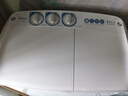 美的洗衣機半自動(dòng)雙桶 8kg大容量半自動(dòng)洗衣機 二級能效 雙桶雙缸 家電國家補貼 強動(dòng)力透徹洗136 曬單實(shí)拍圖