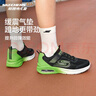 Skechers斯凱奇風(fēng)豹跑鞋兒童網(wǎng)面氣墊緩震休閑鞋男女童跑步鞋405316L 男款/黑色/檸檬色/BKLM 34 曬單實(shí)拍圖